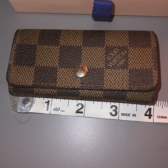 Authentic Louis Vuitton Brown Damier Ebene Key Holder w/ Dust Bag & Box - Picture 4 of 12